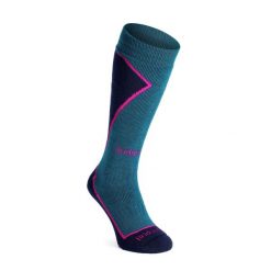 Skarpety narciarskie damskie Bridgedale Ski MW Plus. Zielone skarpety Bridgedale, bez wzorów. Za 95.99 zł.