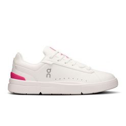 Sneakersy damskie ON The Roger Advantage White | Pink. Białe obuwie sportowe On, ze skóry, bez zapięcia, tenisowe. Za 599.99 zł.