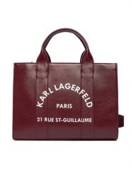 KARL LAGERFELD Torebka A4W50027 Bordowy. Czerwone torebki klasyczne KARL LAGERFELD, bez wzorów, ze skóry, bez dodatków. Za 649.99 zł.