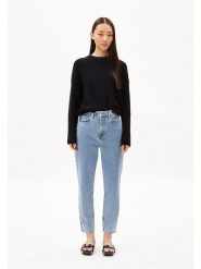Armedangels Dżinsy ''Mairaa'' - Mom fit - w kolorze błękitnym rozmiar: W31/L30. Niebieskie jeansy ARMEDANGELS, l, z aplikacjami, z podwyższonym stanem. Za 249.95 zł.