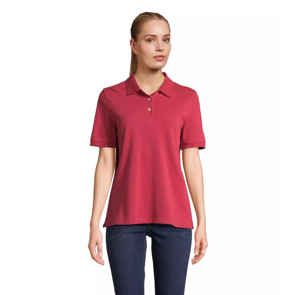 Damska koszulka polo Sol's Pacific. Czerwone bluzki SOL'S, l, bez wzorów, z materiału, bez kołnierzyka, bez ramiączek. Za 87.50 zł.