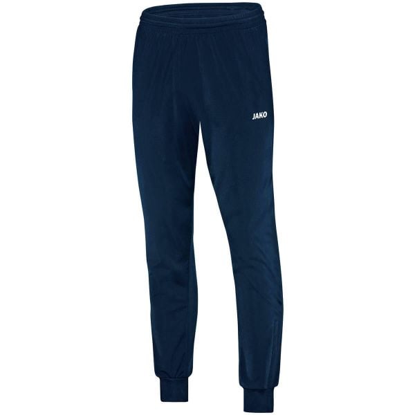 Spodnie dresowe Jako polyester Classico. Niebieskie spodnie dresowe JAKO, bez wzorów, z dresówki, na fitness i siłownię. Za 190.00 zł.
