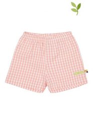 Loud + proud Szorty w kolorze brzoskwiniowym rozmiar: 86/92. Pomarańczowe szorty z aplikacjami, z bawełny. Za 48.45 zł.