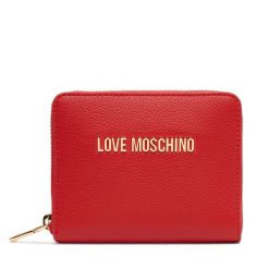 Duży Portfel Damski LOVE MOSCHINO. Czerwone portfele Love Moschino, bez wzorów. Za 419.99 zł.