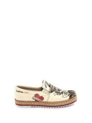 Goby Espadryle w kolorze beżowo-granatowym rozmiar: 37. Brązowe espadryle Goby, bez wzorów, bez obcasa, bez zapięcia. Za 162.87 zł.