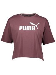 Puma Koszulka "ESS" w kolorze bordowym rozmiar: M. Czerwone bluzki Puma, m, bez wzorów, z bawełny, bez kołnierzyka, bez ramiączek. Za 56.93 zł.