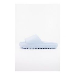 Sandały ADIDAS ADILETTE LUMIA Niebieski. Niebieskie sandały Adidas, bez wzorów, z gumy, sportowe, bez obcasa, bez zapięcia. Za 111.99 zł.