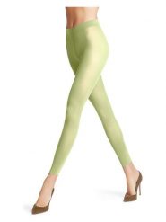 Falke Legginsy "Pure Matt" w kolorze zielonym - DEN 50 rozmiar: M/L. Zielone legginsy Falke, l, bez wzorów. Za 52.99 zł.