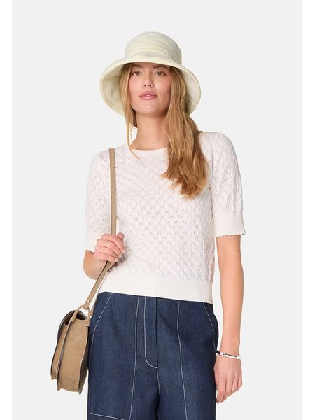 Rodier Sweter w kolorze kremowym rozmiar: L. Brązowe swetry Rodier, l, bez wzorów, z kaszmiru, bez ramiączek. Za 222.41 zł.