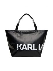 KARL LAGERFELD Torebka A3W50029 Czarny. Czarne shopper KARL LAGERFELD, bez wzorów, ze skóry, bez dodatków. Za 619.99 zł.