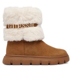 Śniegowce Guess. Brązowe trapery i śniegowce Guess. Za 634.99 zł.