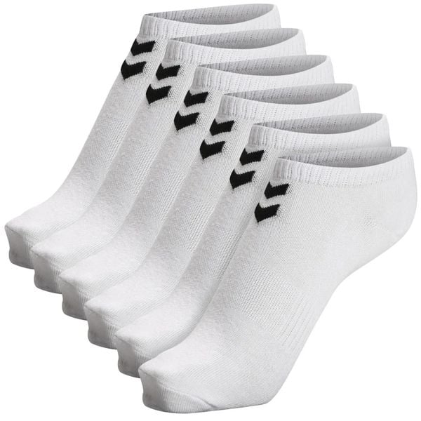 Skarpetki Hummel hmlCHEVRON 6-PACK ANKLE SOCKS uniwersalne. Białe skarpety Hummel, bez wzorów, z bawełny. Za 57.00 zł.