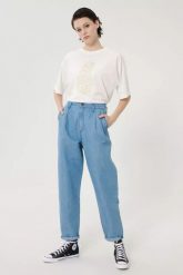 LEE PLEATED STELLA TAPER DAMSKIE SPODNIE JEANSOWE JEANSY LIGHT LINNEN L30VNBYK 112106839. Jeansy Lee, l, bez wzorów. Za 199.99 zł.