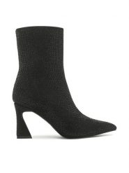 Jenny Fairy Botki LS5803-05 Czarny. Czarne botki Jenny Fairy, bez wzorów, z materiału, bez obcasa, na słupku, bez zapięcia. Za 159.99 zł.