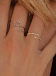 OR Carats Złoty pierścionek z diamentem rozmiar: 48. Żółte pierścionki OR Carats, z diamentem, złote. Za 521.99 zł.