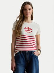 LAUREN RALPH LAUREN T-Shirt 200B21056002 Écru Relaxed Fit. T-shirty Lauren Ralph Lauren, xxl, bez wzorów, z bawełny, bez kołnierzyka, bez ramiączek. Za 549.99 zł.