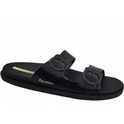 Klapki damskie Ipanema Follow Fem. Czarne klapki Ipanema, bez wzorów, z materiału, bez obcasa. Za 192.00 zł.