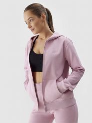4F Bluza w kolorze jasnoróżowym rozmiar: XS. Różowe bluzy 4f, xs, bez wzorów, bez kaptura. Za 83.62 zł.