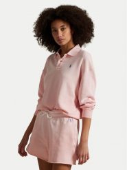 Polo Ralph Lauren Bluza 211965097007 Różowy Relaxed Fit. Czerwone bluzy Polo Ralph Lauren, xxl, bez wzorów, z bawełny, bez kaptura. Za 539.99 zł.