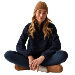 Bluza Polarowa Damska Abstrakcja Borg Suwak Do Połowy Frankie. Czarne bluzy Regatta, xl, w abstrakcyjne wzory, z materiału, bez kaptura. Za 88.99 zł.