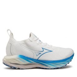 Kobieta Bieganie Buty Mizuno Wave Neo Wind. Białe obuwie sportowe Mizuno, bez zapięcia, do biegania, mizuno wave. Za 839.99 zł.