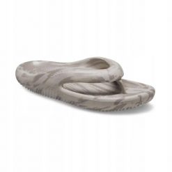 Japonki Dla Dorosłych Crocs Mellow Marbled Flip. Brązowe klapki Crocs, bez wzorów, z materiału, bez obcasa. Za 181.99 zł.