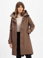 Didriksons Damski płaszcz funkcjonalny - Luna Kobiety brązowy jednolity, 46. Brązowe płaszcze Didriksons, bez wzorów, z syntetyku, bez kaptura. Za 1,599.95 zł.