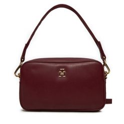 Torebka Tommy Hilfiger. Czerwone torebki klasyczne TOMMY HILFIGER, bez wzorów, bez dodatków. Za 279.99 zł.