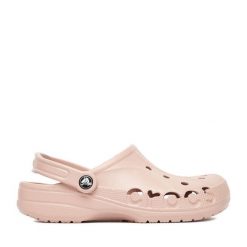 Klapki Crocs. Czerwone klapki Crocs, bez wzorów, bez obcasa. Za 199.99 zł.