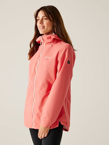 Regatta Kurtka przeciwdeszczowa "Hamara IV" w kolorze jasnoróżowym rozmiar: 34. Różowe kurtki sportowe Regatta, m, bez wzorów, z tkaniny, bez kaptura, outdoorowe. Za 105.38 zł.