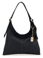 Anna Morellini Skórzana torebka "Sylviana" w kolorze czarnym - 39 x 27 x 4 cm rozmiar: onesize. Czarne torby na ramię Anna Morellini, bez wzorów, z materiału, na ramię, bez dodatków. Za 339.99 zł.