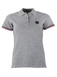 Peak Mountain Koszulka polo w kolorze szarym rozmiar: L. Szare bluzki Peak Mountain, l, bez wzorów, bez kołnierzyka, bez ramiączek. Za 101.70 zł.