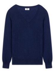 AUTHENTIC CASHMERE Kaszmirowy sweter "Giusalet" w kolorze granatowym rozmiar: L. Niebieskie swetry AUTHENTIC CASHMERE, l, bez wzorów, z kaszmiru, bez ramiączek. Za 330.67 zł.