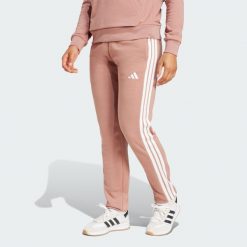 Spodnie Essentials 3-Stripes French Terry Cuffed. Białe obuwie sportowe Adidas, s, bez wzorów, z materiału, na fitness i siłownię. Za 219.00 zł.