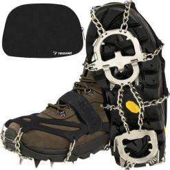 Raczki na Buty Kolce Turystyczne Raki TRIZAND + Etui. Czarne trekkingi TRIZAND, trekkingowe. Za 52.90 zł.