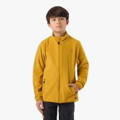Bluza Polarowa Rozpinana Hiking Junior Swedemount Tromsö. Żółte bluzy SWEDEMOUNT, na zimę, bez wzorów, z polaru, bez kaptura. Za 149.99 zł.