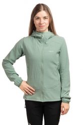 Bluza trekkingowa damska Quantra Pro Hoody Women. Zielone bluzy RAB, s, bez wzorów, z materiału, z kapturem. Za 649.99 zł.