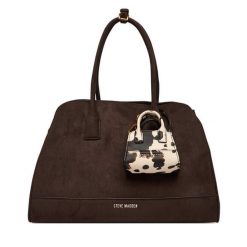 Torebka Steve Madden. Brązowe torebki klasyczne Steve Madden, bez wzorów, bez dodatków. Za 559.99 zł.