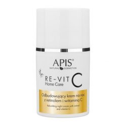 Apis RE-VIT C HOME CAREOdbudowujący krem na noc z retinolem i witaminą C / 50 ml Kremy do twarzy Damski. Kremy do twarzy Apis. Za 51.50 zł.