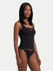 HUGO Top 50557181 Czarny Regular Fit. Czarne topy Hugo, xl, bez wzorów, z syntetyku, bez kołnierzyka, bez ramiączek. Za 199.99 zł.