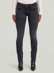 G-Star Dżinsy - Slim fit - w kolorze antracytowym rozmiar: W31/L/32. Czarne jeansy G-Star, l, z aplikacjami. Za 239.95 zł.