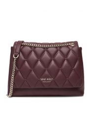 Nine West Torebka CEO-CHARLOTTE-S22560-5 Bordowy. Czerwone torebki klasyczne Nine West, bez wzorów, z materiału, bez dodatków. Za 199.99 zł.