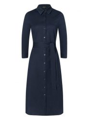 More & More Sukienka w kolorze granatowym rozmiar: 46. Niebieskie sukienki More & More, bez wzorów, z tkaniny, bez kołnierzyka, bez ramiączek, maxi. Za 126.99 zł.