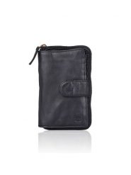 Bellicci Skórzany portfel "Collins" w kolorze czarnym - 9 x 17 x 3 cm rozmiar: onesize. Czarne portfele Bellicci, bez wzorów, z materiału. Za 161.34 zł.