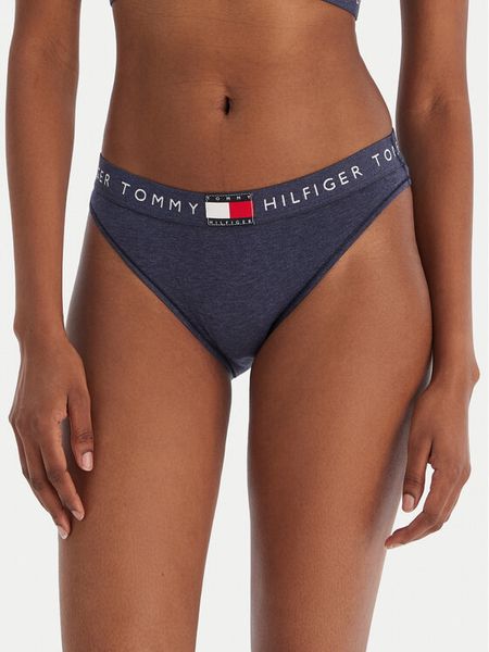 Tommy Hilfiger Figi klasyczne UW0UW06038 Granatowy. Niebieskie figi TOMMY HILFIGER, xl, bez wzorów, z bawełny. Za 99.99 zł.