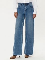MICHAEL Michael Kors Jeansy MF49065FAU Niebieski Wide Leg. Niebieskie jeansy MICHAEL Michael Kors, bez wzorów. Za 599.99 zł.