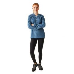 Bluza Z Kapturem Damska Mikropolar Suwak Do Połowy Warriewood. Fioletowe bluzy Regatta, s, bez wzorów, z materiału, z kapturem. Za 42.99 zł.