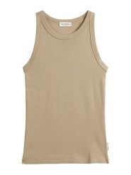 Marc O´Polo Top w kolorze beżowym rozmiar: XXL. Brązowe koszulki polo xxl, bez wzorów, z bawełny, bez kołnierzyka, bez ramiączek. Za 83.62 zł.