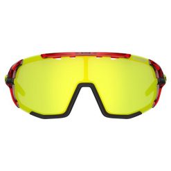 Okulary przeciwsłoneczne + 3 wymienne soczewki Tifosi Sledge. Czerwone okulary przeciwsłoneczne TIFOSI, bez wzorów, sportowe. W wyprzedaży za 244.50 zł.