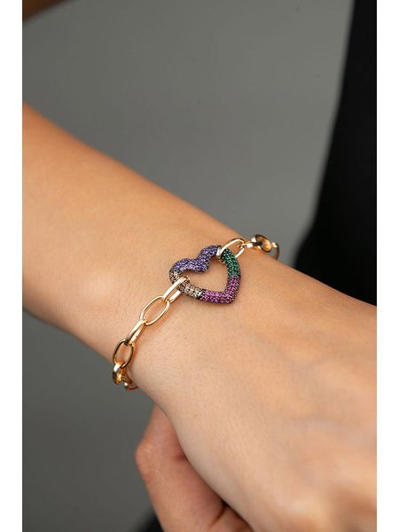 Heliophilia Bransoletka z elementem ozdobnym rozmiar: onesize. Żółte bransoletki Heliophilia, z cyrkonią, metalowe. Za 30.99 zł.